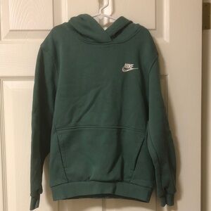 Boys Youth Nike Hooded Sweatshirt sz M green